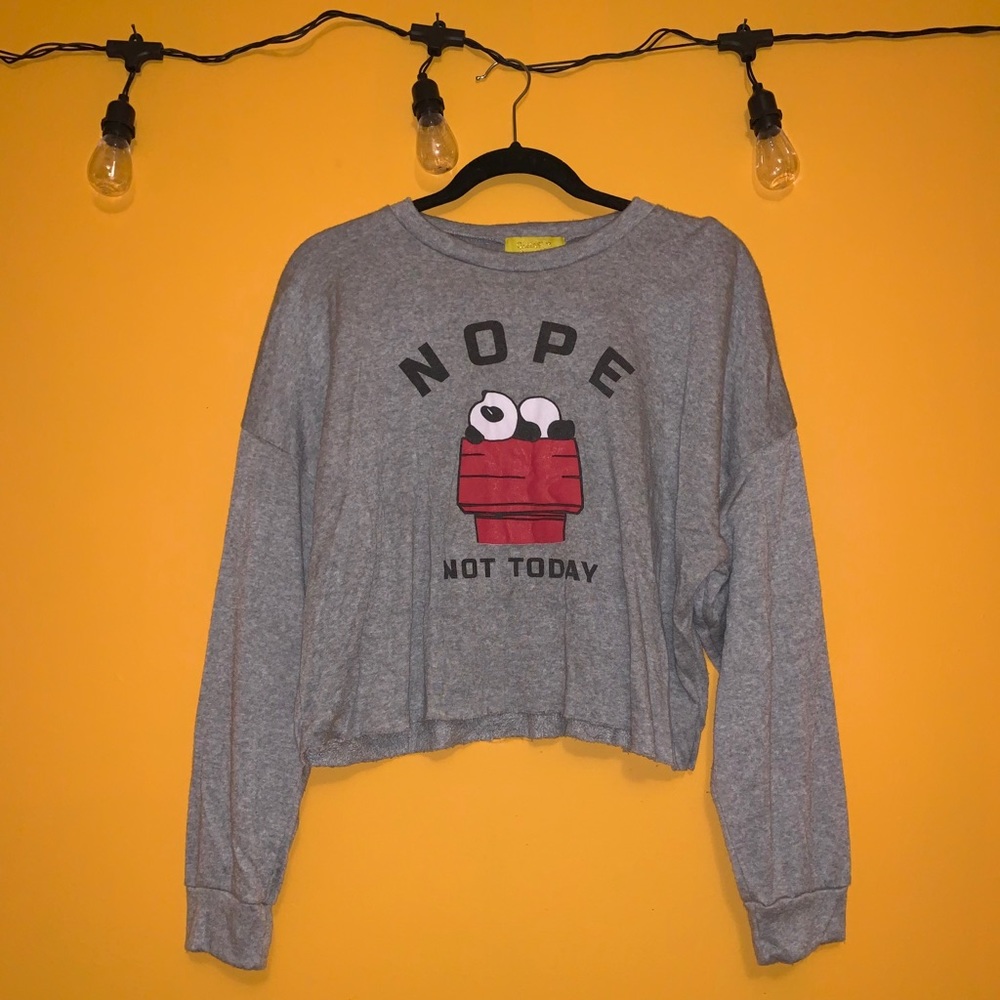 Nope Not today Croptop